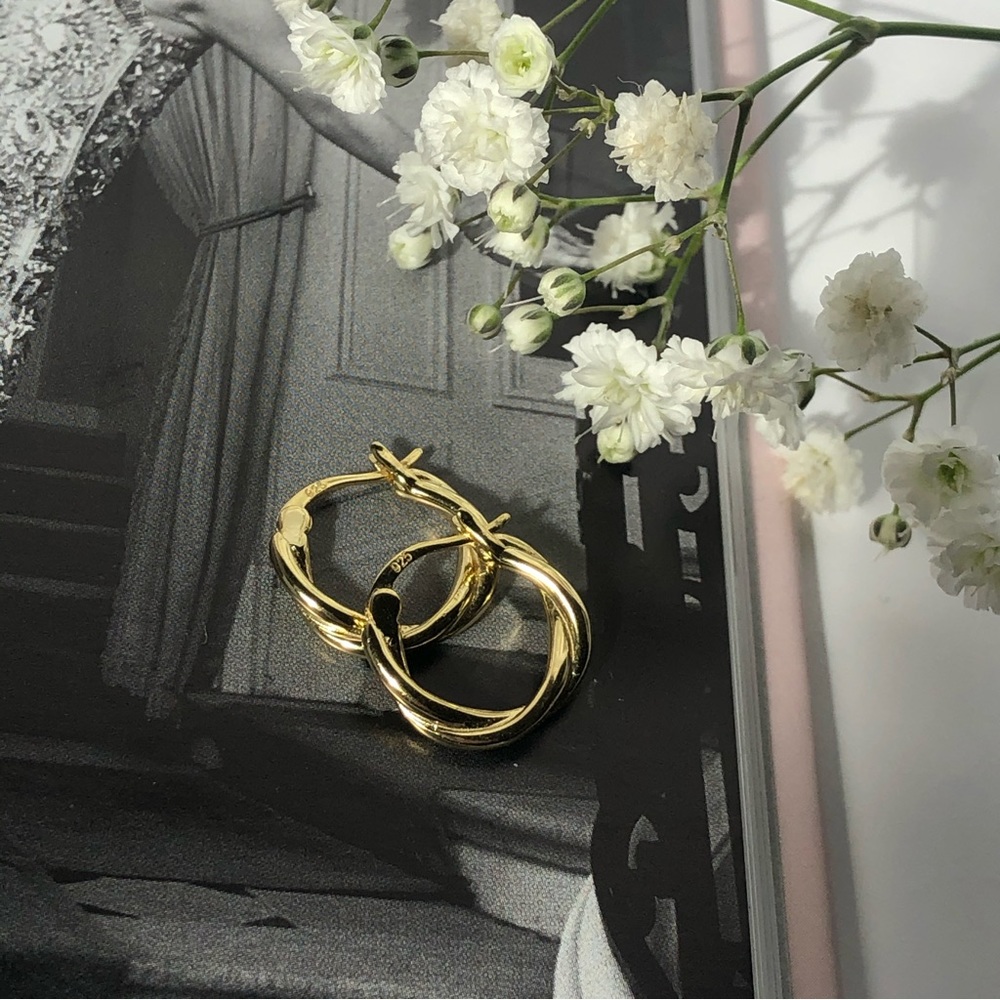 Twisted Hoop Earrings